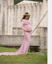 Maternity Photography Props Pregnancy Lace Dresses for Pregnant Women Fancy Shooting Photo Clothing Summer Maxi Maternity Dress 2024 - buy cheap