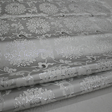 Imported yard dyed white jacquard tapestry satin 3D jacquard brocade fabric for dress cushion cover curtain patchwork 75x100cm 2024 - buy cheap