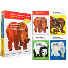4PCS English book for children My First Reader Mini Brown Bear Brown Bear What Do You book, children book, chinese book for kids, English books for baby, picture books 2024 - buy cheap