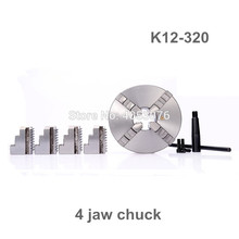 13" Lathe Chuck 4 Jaw Self-Centering K12-320 K12 320mm Four Jaws Chuck Hardened Steel IP65 for CNC Lathe Milling Machine 2024 - buy cheap