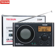 TECSUN-CR-1100 de Radio AM, FM, MW, multibanda, portátil, pantalla de reloj Digital, gran oferta 2024 - compra barato