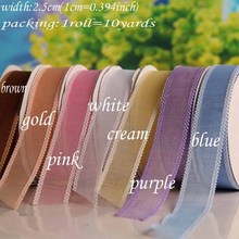 Satin Ribbon 25mm  Wedding Silk Ribbon Party Car Decoration Tapes Crafts Festive Events Supplies 10yards/roll 2024 - buy cheap