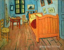 Pintura de arte moderna em tela, o quarto das arles pintada à mão, arte de vicente van gogh de alta qualidade 2024 - compre barato