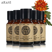 AKARZ Famous brand Musk lotus violet Vetiver Peony essential oil For Aromatherapy Massage Spa Bath skin care 10ml*5 2024 - buy cheap