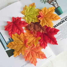 Simulation Autumn Maple Leaf Photo Props Artificial Fake Leaves Home Decor Silk Flowers Fake Festive Party Dining Table Decor 2024 - buy cheap