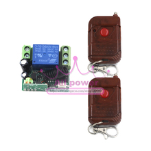 Rf sistema de interruptor de controle remoto sem fio 12 V 1 Channel controlador botão 1 lojas de fábrica de alta Qualidade 2 & Transmissor receptor