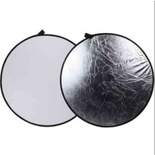 SUPON Portable 60CM 80CM 110CM Silver/White 2 in 1 Round Photography Reflector for Studio Multi Photo photography accessories 2024 - buy cheap