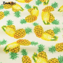 Booksew Cotton Poplin Fabric Dress Crafts Vivid Pineapple Fat Quarter Meter Clothing Bedding Home Decoration Shirt Quilting 2024 - buy cheap