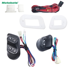 MOTOBOTS 1set New Universal 12V/24V 3pcs Buttons Car Power Window Switches with Holder & Wire Harness #CA3938 2024 - buy cheap