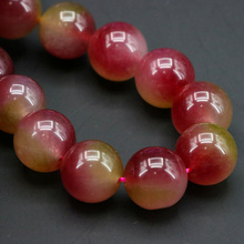 Beautiful!!Watermelon crystal chalcedony 14mm round loose beads 15" DIY stone accessories jewelry making design 2024 - buy cheap