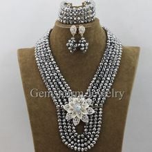 Big Silver Beads African Jewelry Set Bridal Wedding Necklace Set Bridesmaid Gift Jewelry Set NEW Free Shipping WA009 2024 - buy cheap