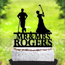 Golf Wedding Cake Topper,Wedding Cake Topper,Cake Topper Golf,Lover Ever Golf Cake Topper,Bride & Groom Golf Theme,Mr and Mrs To 2024 - buy cheap