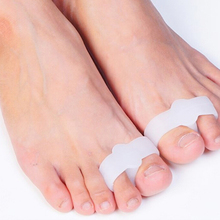 Separador de esticar do dedo do pé em gel com 2 furos, protetor ortopédicos e separadores de joanetes, 1 par/5 pares 2024 - compre barato