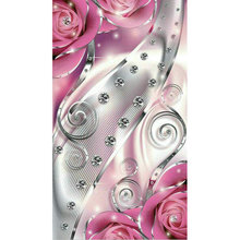 Pintura com miçangas para ponto cruz de rosa, faça você mesmo, bordado quadrado completo com strass, kits de mosaico de pintura, rosa rosa 2024 - compre barato