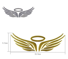 rete for car LOGO guard angel wing slivery golden metallic color car sticker auto parts automobile accessory 2024 - buy cheap