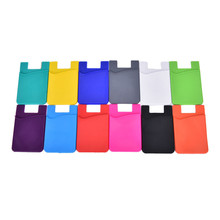 1PC 12 Colors 2018 Hot Sale Nice Fashion Adhesive Sticker Back Cover Card Holder Case Pouch For Cell Phone 2024 - buy cheap