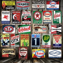 [ WellCraft ] TEXACO ESSO STP India BP Champion Garage Oil Metal Signs Poster Decor for Bar Pub Iron Painting Home FG-221 2024 - buy cheap