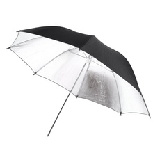 Reflector de luz Flash estroboscópica para estudio fotográfico, paraguas negro y plateado suave, 102 cm/40 pulgadas 2024 - compra barato