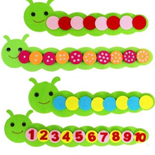 Montessori Mathematical Game Color Sorting Caterpillar Preschool Kindergarten Teaching Aids Educational Early Learning toys 2024 - buy cheap