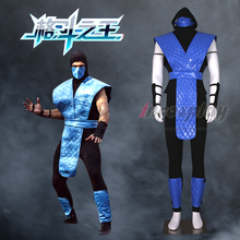 Game king of fighter, uniforme de luta azul/roupa cosplay fantasia de todos os tamanhos para homens halloween frete grátis 2019 personalizado. 2024 - compre barato