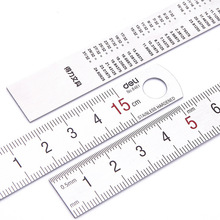 With the scale ruler mapping measurement of office stationery 15cm/20cm/30cm/50cm stainless steel ruler steel cutting ruler 2024 - buy cheap