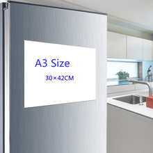 Calendário magnético para refrigerador seco a3, placa branca para geladeira-planejador perfeito cozinha e escritório 2024 - compre barato