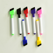 5pcs/lot Magnetic Whiteboard Pen Erasable Dry White Board Markers Magnet Built In Eraser Office School Supplies 2024 - buy cheap