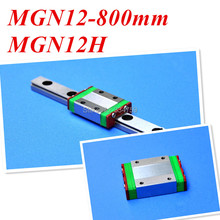 Kossel-Mini riel lineal miniatura MGN12 de 12mm, carril deslizante MGN12 L800mm + carro MGN12H para ejes X Y Z MGN12 800mm 2024 - compra barato