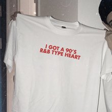 Sugarbaby camiseta de manga curta, r & b da moda, estilo coração, 90 ", roupas, manga curta, drop shipping 2024 - compre barato