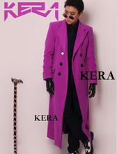 2021 New Men's Fashion Dj Purple Cashmere Long Suit Windbreaker Male Performance Coat Singer Costumes Clothing Men Trench Coat 2024 - buy cheap