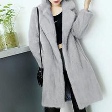 artificial fur coat 2019 Winter Women's Faux Fur Coat Overcoat Furry Jacket Femme Plus Size Warm Fake Fur Outwear 6XL 7XL Z221 2024 - buy cheap