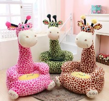 creative plush giraffe sofa toy big lovely plush cartoon giraffe sofa doll gift about 75x50cm 0019 2024 - buy cheap