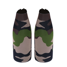 1 Pair Camouflage Beer Wine Bottle Cooler Wrap Neoprene Sleeve Holder Party Favor 2024 - buy cheap