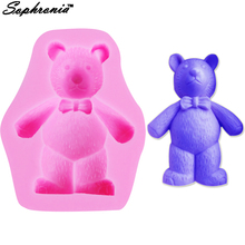 10PCS/SET Cute Bear Candle Moulds Soap Mold Kitchen-Baking Resin Silicone Form Home Decoration 3D DIY Clay Craft Wax-Making M150 2024 - buy cheap