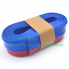 2.5M Universal Car Front Bumper Quick Lip Splitter Body Spoiler Skirt Rubber Protector Red/Blue 2024 - buy cheap