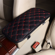 PU Leather Car Auto Armrest Cover Universal Vehicle Center Console Armrest Seat Box Mats Pads Protective Case Cushion 2024 - купить недорого