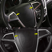 Volante cromado para Panel de botón interruptor, cubierta embellecedora, inserto de insignia para Buick Encore, Opel/Vauxhall Mokka X, 2012-2016, 2017, 2018 2024 - compra barato