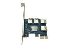 30 unids/lote Aad en tarjeta PCIe 1 a 4 PCI Express 1X ranuras tarjeta vertical Mini ITX a 4 puertos USB 3,0 adaptador tarjeta multiplicadora de Puerto VER002 2024 - compra barato