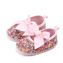 Newborn baby girl shoes for 0-18M rhinestone baby shoes girls toddler baby princess shoes antiskid breathable infant shoes 2024 - buy cheap