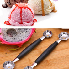 1PC Stalinless Steel Double-end Melon Baller Scoop Fruit Spoon Ice Cream Sorbet Cozinha Cooking Tool Kitchen Gadgets QA 063 2024 - buy cheap
