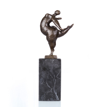 Abstract Nude Woman Dance Bronze Statue Naked Female Sculpture Figurine Gallery Decor Ornament 2024 - buy cheap