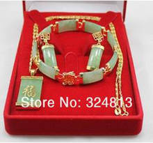 NEW Women's Fashion - beautiful natural green pendants , bracelets, earrings A2656 2024 - buy cheap