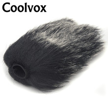 Coolvox capa de vento para câmera sony, gravador condensador para microfone à prova de vento, para-brisa, 9cm profundidade 2024 - compre barato