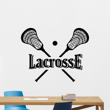 Removable Vinyl Lacrosse Pattern Wall Decal Sticker Home Decor Bedroom Gym Sport Stickers for Kids Rooms Wall Poster D422 2024 - buy cheap