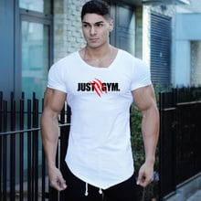 Camiseta esportiva de compressão masculina, camiseta de ginástica slim fit para corrida, musculação e fitness 2024 - compre barato