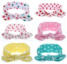 10 pcs polka dot Headwrap Turbante Torção faixas de Cabelo Cabeça Envoltório Trançado Nó ponto Onda Macio Multicolor Headbands Bandana FD6628 2024 - compre barato