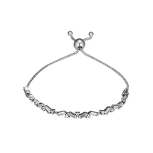 Glacial Beauty Sliding Bracelets 100% 925 Sterling Silver Fine Jewelry For Women Wholesales Free Shipping 2024 - buy cheap