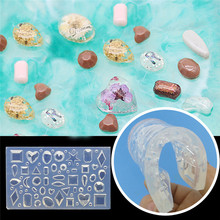Molde de jóias de diamante de silicone 3d para decorações de arte do prego geométrico modelos de arte do prego de silicone arte de unhas diy padrões de bolo 2024 - compre barato