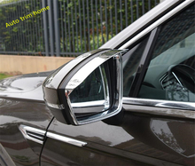 Lapetus переоборудование экстерьера комплект для Volkswagen VW Tiguan 2016-2019 ABS хром зеркало заднего вида дождь щит защита козырек крышка отделка 2024 - купить недорого
