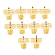 10pcs SMA Female Chassis Panel Mount 4 Hole Post Terminal RF Connector Coaxial Adaptor 5mm 2024 - buy cheap